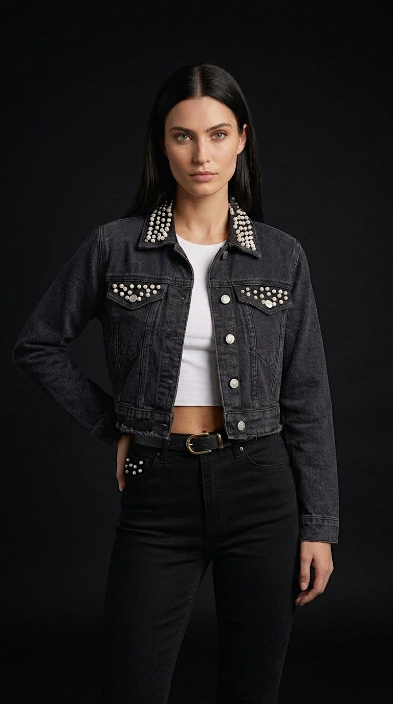 PEARL DENIM JACKET - ALTEREGO