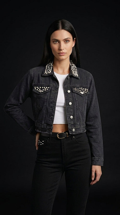 PEARL DENIM JACKET - ALTEREGO